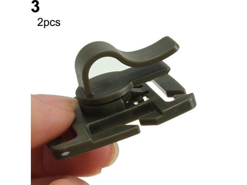 2PCS Rotatable Drinking Tube Clip Molle Hydration Bladder Drinking Straw Tube Carousel 1