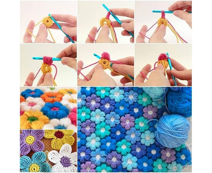 Crochet Hook Set, 14 Sizes Multicolor Aluminum Handle Crochet Hook, Colorful Carousel 4