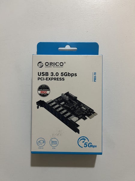 Orico Desktop PC 7 Port USB 3.0 PCI-E Expansion Card Carousel 1