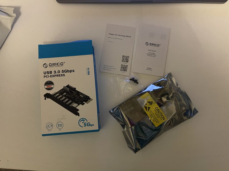 Orico Desktop PC 7 Port USB 3.0 PCI-E Expansion Card Carousel 6