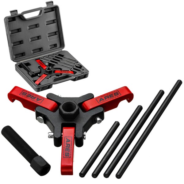 ARES 71002 Harmonic Balancer Puller Kit Adjustable 3Jaw Puller Fits Most Late Mo Carousel 1