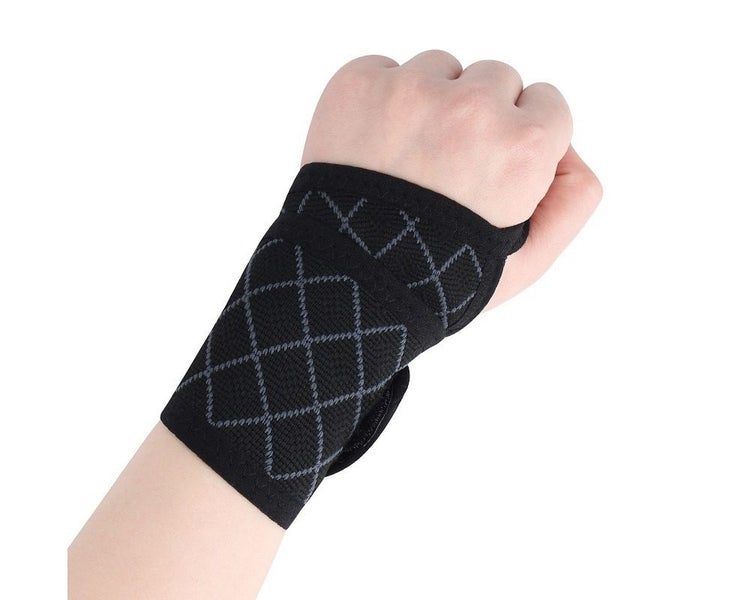 Wrist Support Wrist Brace Wrist Compression Strap Sport Wrist Protector-Black Carousel 1