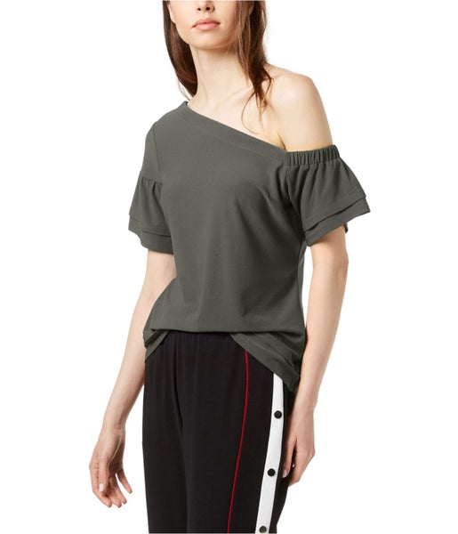 bar III Womens Tiered One Shoulder Blouse, NWT Carousel 1