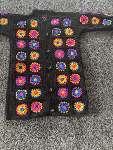Hand crochet Cardigan Carousel 1