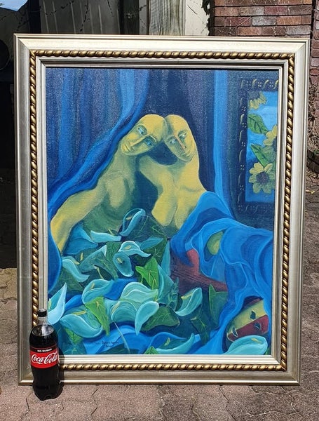 Large original painting 1m wide x 1.2m high62933720869121111