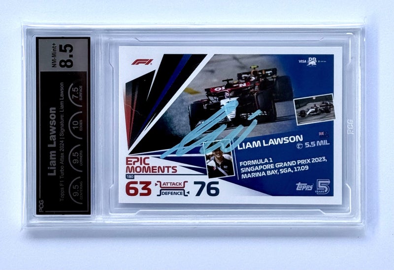 *** AUTOGRAPHED Liam Lawson first points EVER Singapore 2023 ***62933721312898112