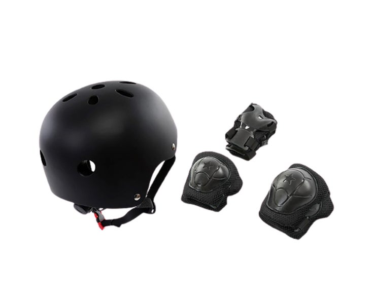 7Pcs/Set Kids Protective Gear Adjustable Helmet Knee Elbow Pads Wrist Guards Carousel 1