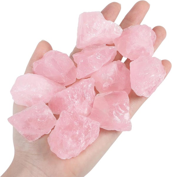 500g Rose Quartz Rough Crystals 3-5cm Bulk Gemstones Healing Stones629357028309771122