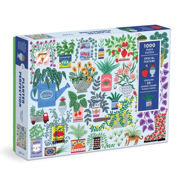 Planter Perfection 1000 Piece Puzzle with Shaped Pieces by Galison - Carousel 1