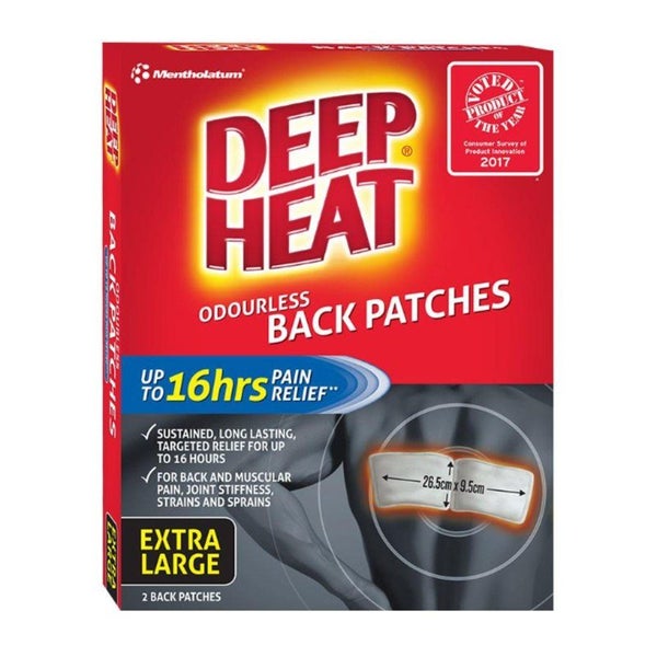 Mentholatum Deep Heat Back Patch 2pk Carousel 1