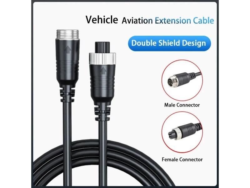 5M/15M/20M 4 PIN Aviation Connector Cable Waterproof Extension Video And Audio Carousel 1