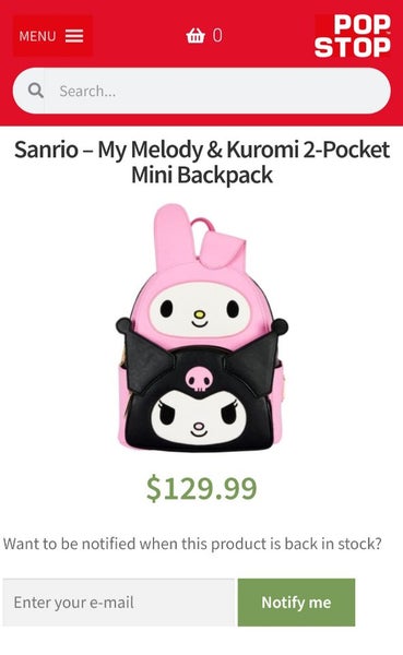 Sanrio: My melody & kuromi Mini Backpack62933722322561114