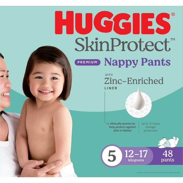 Huggies Skin Protect Nappy Pants Walker Boy & Girls 12-17kg Size 5 48pack Carousel 2
