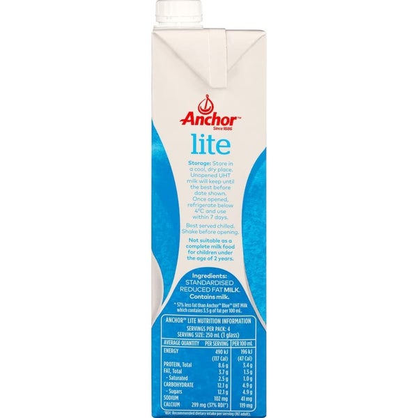 Anchor Uht Milk Lite Blue Ctn 1L Carousel 5