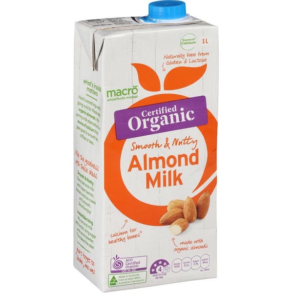 Macro Organic Almond Milk Carton 1L Carousel 1