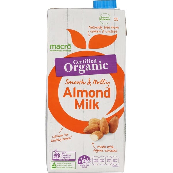 Macro Organic Almond Milk Carton 1L Carousel 2