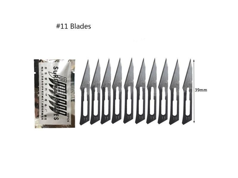 Carbon Steel Surgical Scalpel Knives 11# 23# Blades With Handle Scalpel DIY Carousel 1
