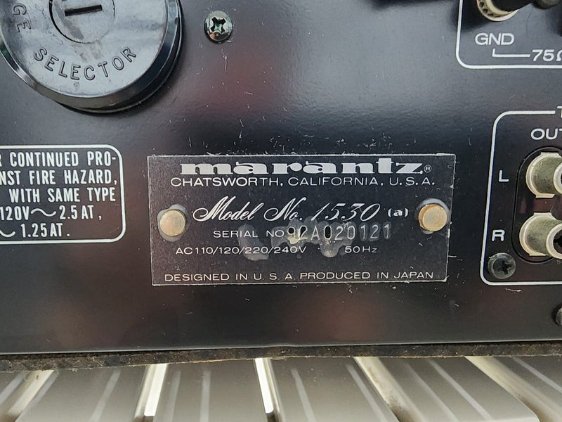 Marantz 1530 AM/FM Stero Receiver62935701234819114