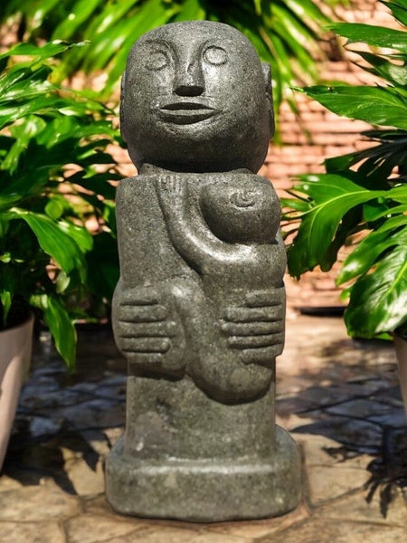 $1 RESERVE PRIMITIVE STATUE 600mm HAND CARVED NATURAL STONE WAS $1295 ANTIQUE Carousel 1