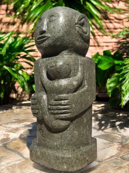 $1 RESERVE PRIMITIVE STATUE 600mm HAND CARVED NATURAL STONE WAS $1295 ANTIQUE Carousel 2
