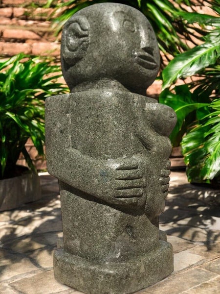 $1 RESERVE PRIMITIVE STATUE 600mm HAND CARVED NATURAL STONE WAS $1295 ANTIQUE Carousel 12