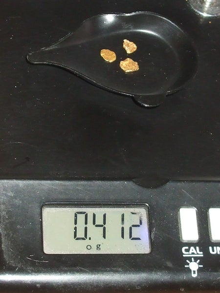 $1 RESERVE - THREE GOLD NUGGETS with Pyrex Vial Carousel 2