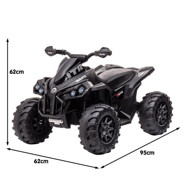 Gts99 Kids Electric Ride On Quad Bike Toy Atv 50W Black Kids Ride On Toys Kahun Carousel 2