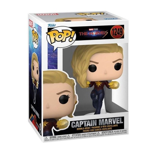 Funko - Pop! Vinyl Figure Captain Marvel with Fire Hands Carousel 2