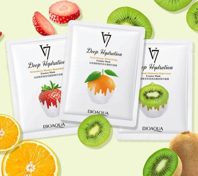 3 Piece Fruit Face Mask Kit For Moisturizing And Anti Aging Carousel 1