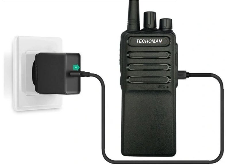 TECHOMAN TM-9C 2 WATT UHF PRS CB Walkie Talkie - 16 Channels Carousel 1