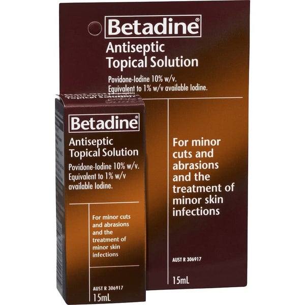Betadine Antiseptic Liquid 15mL Carousel 1