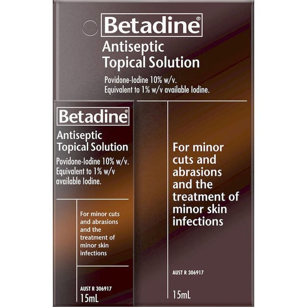 Betadine Antiseptic Liquid 15mL Carousel 2
