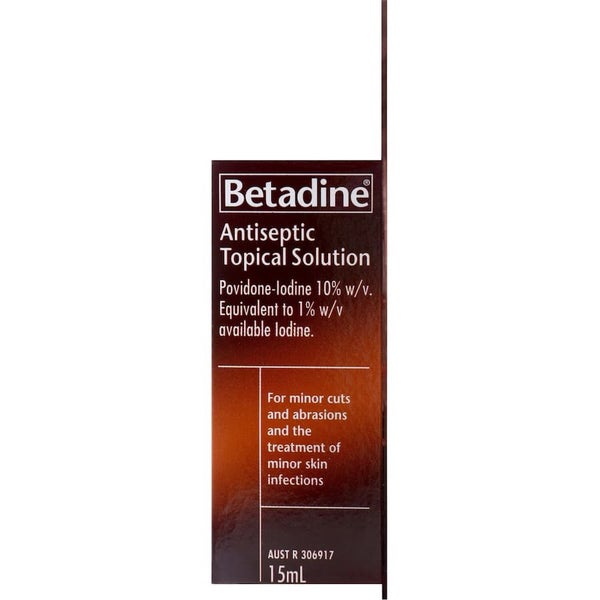 Betadine Antiseptic Liquid 15mL Carousel 5