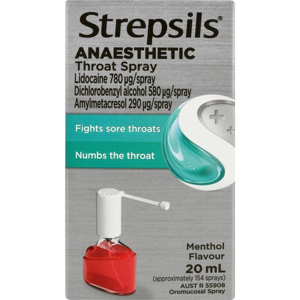 Strepsils Plus Anaesthetic Throat Spry Menthol Flavour 20mL Carousel 1