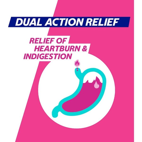 Gaviscon Dual Action Liquid Heartburn & Indigestion Relief Mixed Berry 500mL Carousel 9