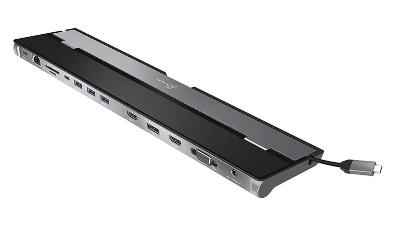 J5create JCD543 USB-C 100W Power Delivery Triple Monitor Docking Station Carousel 1