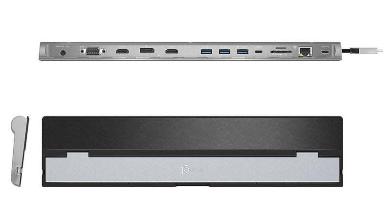 J5create JCD543 USB-C 100W Power Delivery Triple Monitor Docking Station Carousel 3