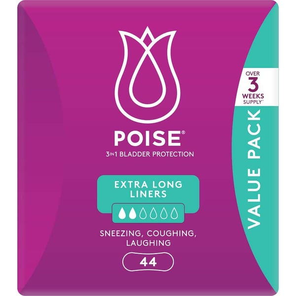 Poise Liners Extra Long Value Pack 44pack Carousel 2