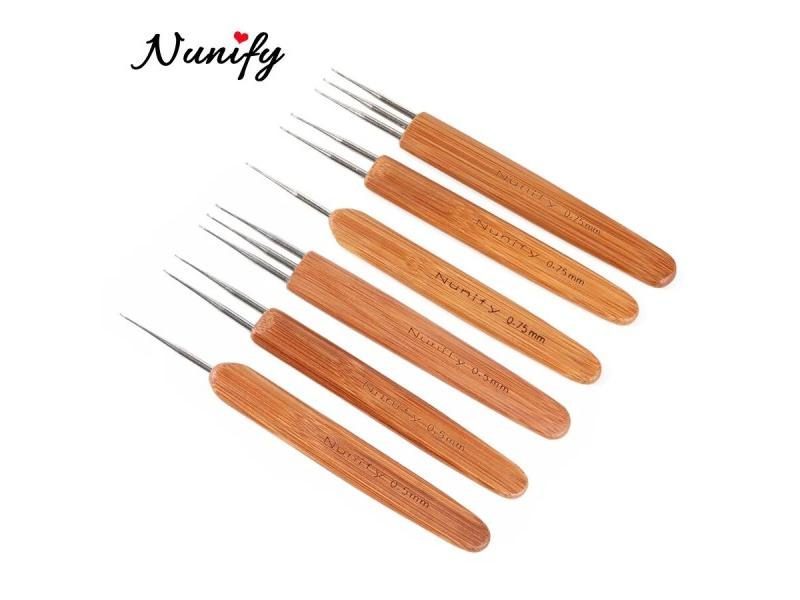 Hot Selling Nunify One Double Triple Head Bamboo Handle 0.5Mm 0.75Mm Dreadlock Carousel 2