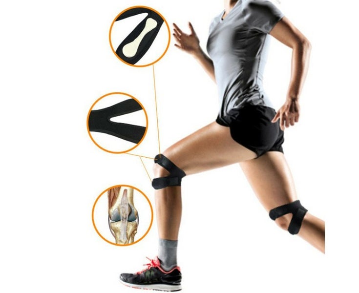 Adjustable Knee Support Patella Straps Neoprene Brace Guard Fastener Sports H Carousel 2