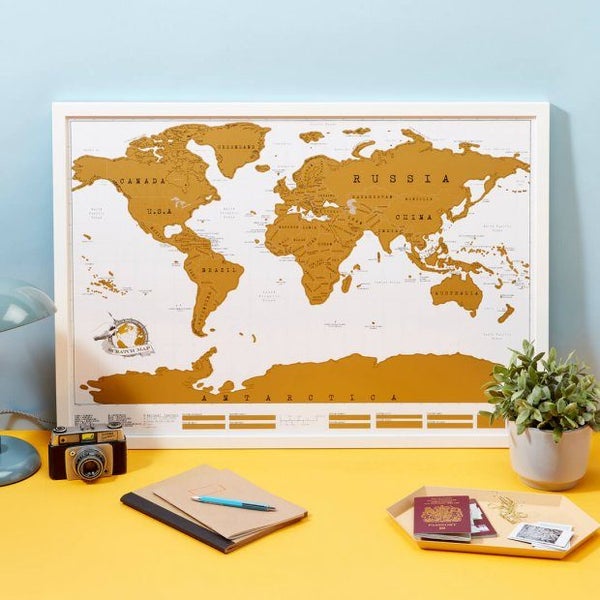 Large Scratch The World Map Carousel 1