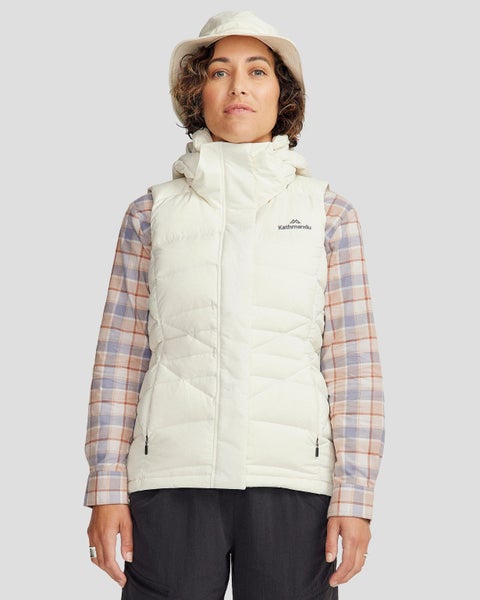 Kathmandu Women's Winterburn Hooded Down Vest Carousel 1
