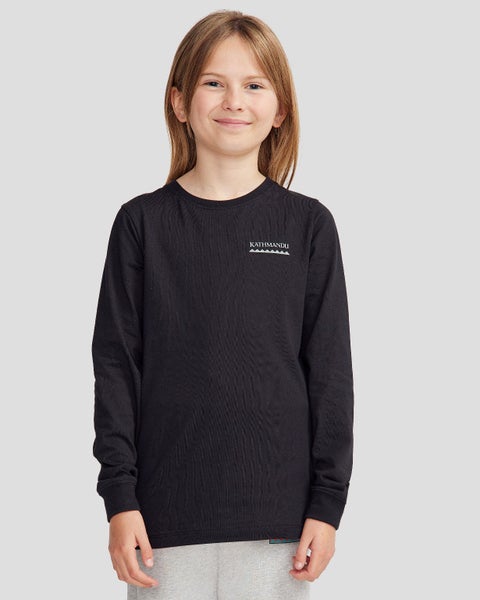 Kathmandu Youth Heritage Organic Cotton Long Sleeve T-shirt Carousel 1