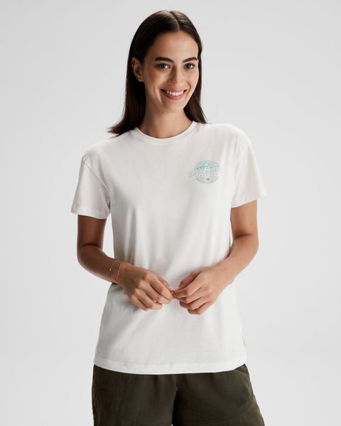 Women's Kathmandu Logo Faded Organic Cotton T-shirt Carousel 1