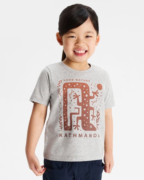 Kathmandu Kids' Geo Skink Organic Cotton T-shirt Carousel 1