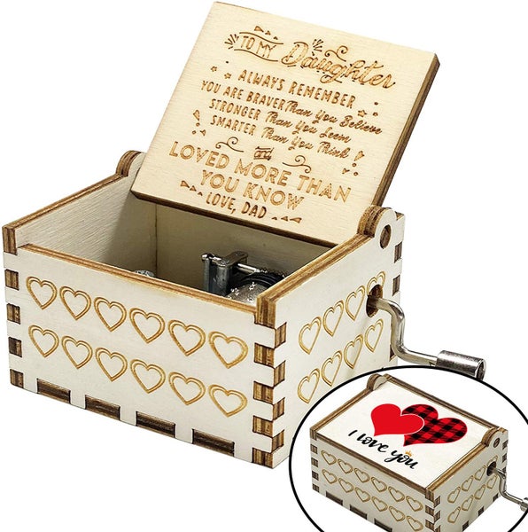 Wooden musical box - Dad to daughter Carousel 1