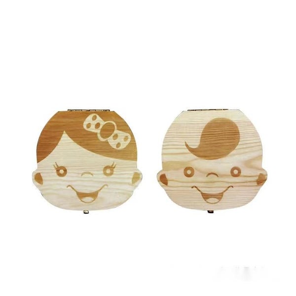 Wooden Tooth Keepsake Box for Baby Carousel 1