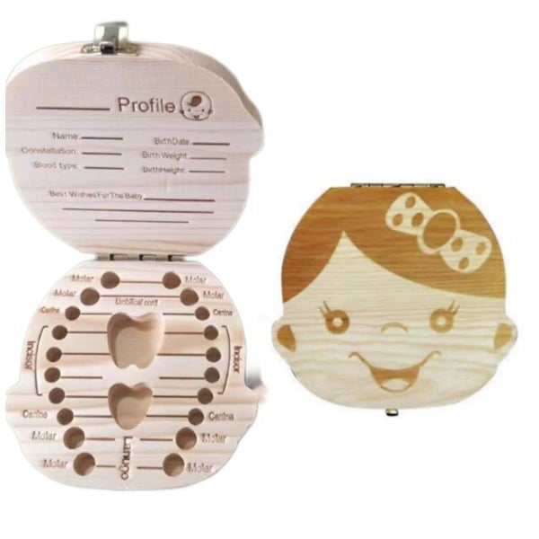 Wooden Tooth Keepsake Box for Baby Carousel 6