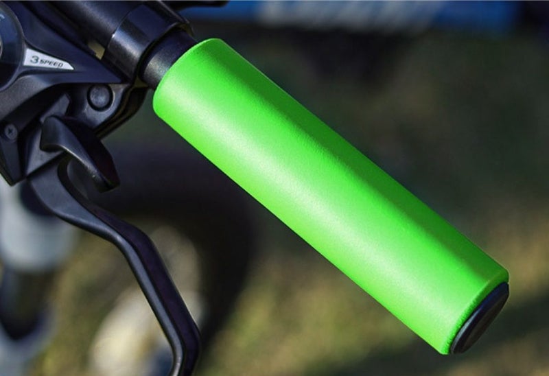 LeBycle Bike Handlebar Grips - NBR Material, Soft, Anti-slip, Green Carousel 1