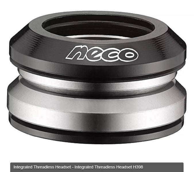 Neco Headset H398- 1/4” Head Tube Reduced to 1-1/8" Fork Tube Threadless Headset Carousel 1